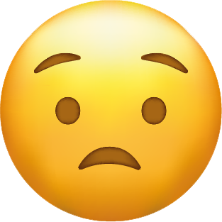 trauriges Emoji